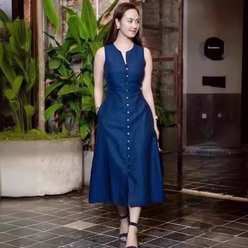 Sleeveless Fashion Slim Fit Women's Dress