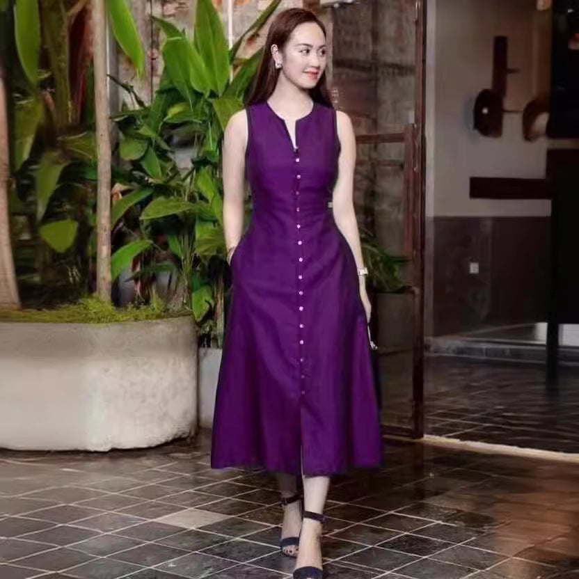 Sleeveless Fashion Slim Fit Women's Dress