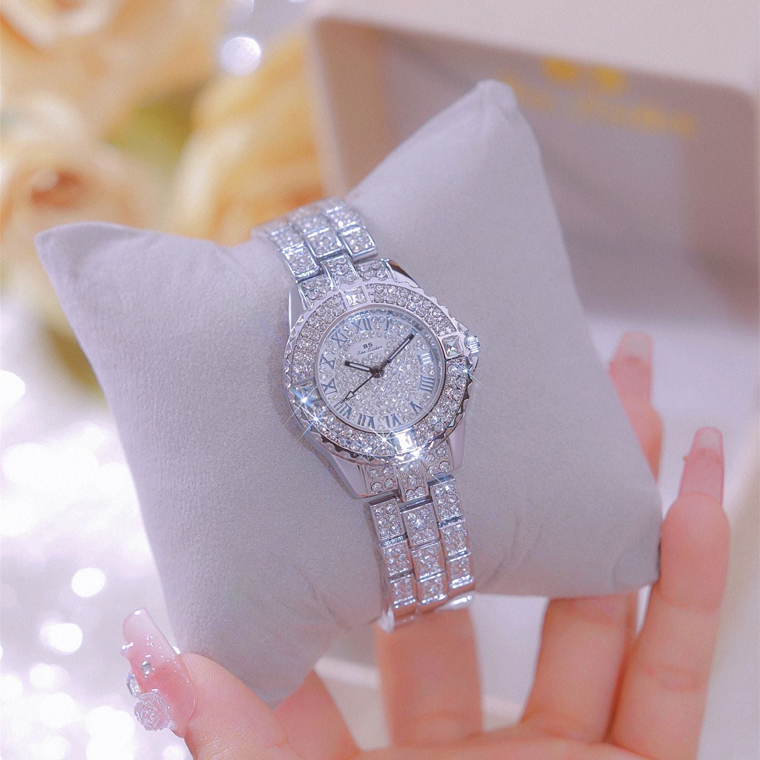 Hot Sale quartz waterproof diamond ladies watch