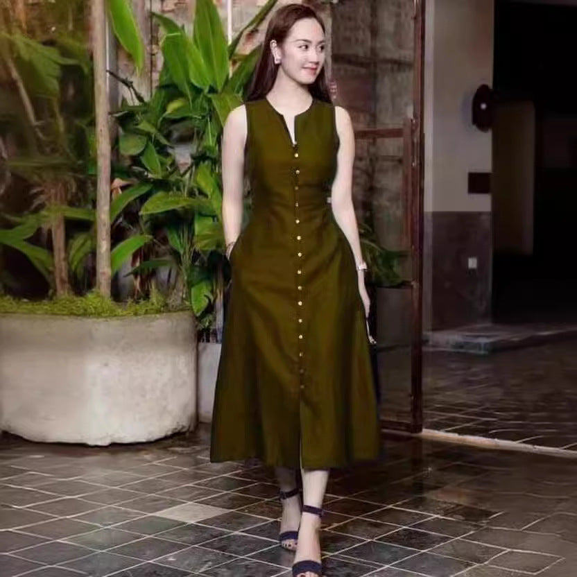 Sleeveless Fashion Slim Fit Women's Dress