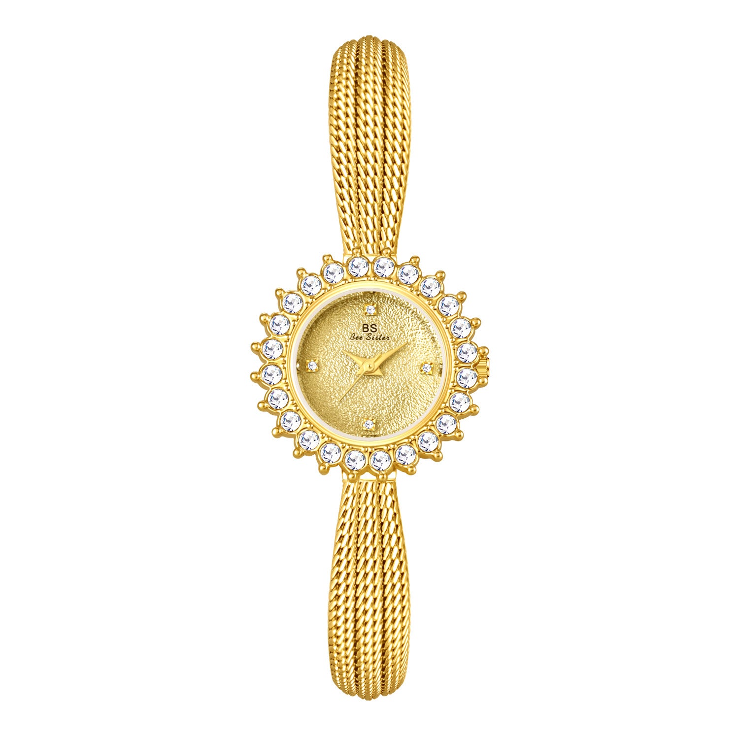 Waterproof New Toussaint Flower Women Diamond Quartz Watch