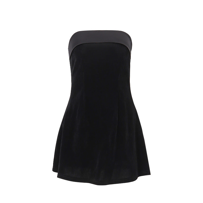 Hot Sexy Backless One-shoulder Slim Tube Women's Dress