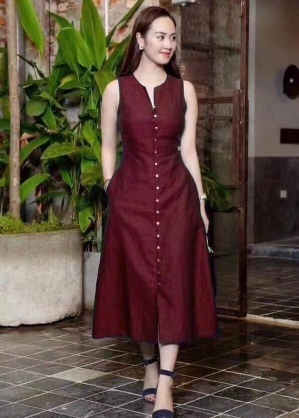 Sleeveless Fashion Slim Fit Women's Dress