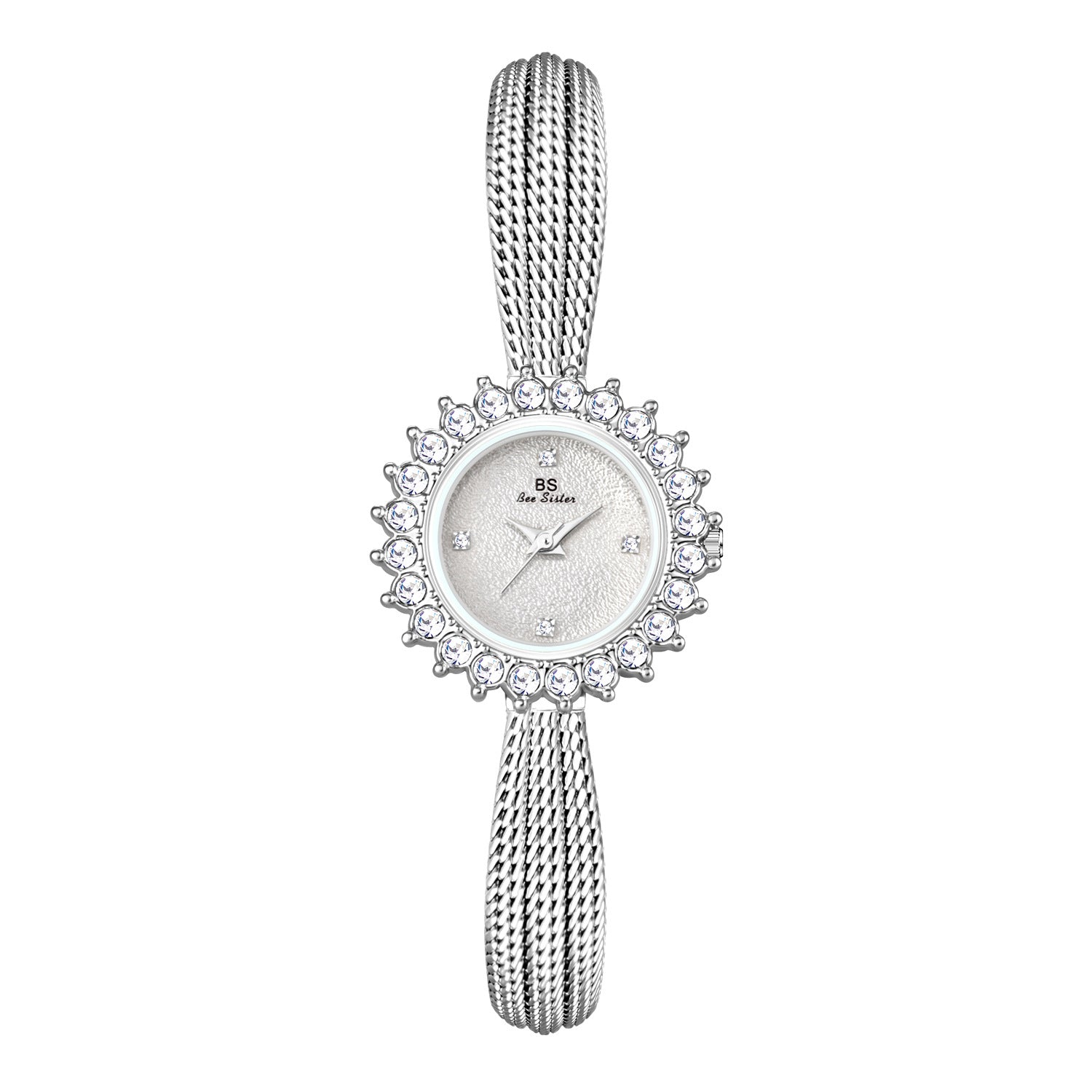 Waterproof New Toussaint Flower Women Diamond Quartz Watch