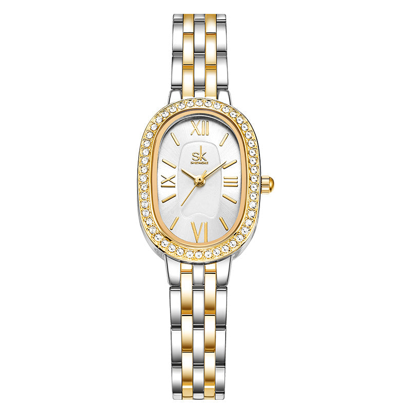 Hot Sale waterproof quartz watch for women with diamonds