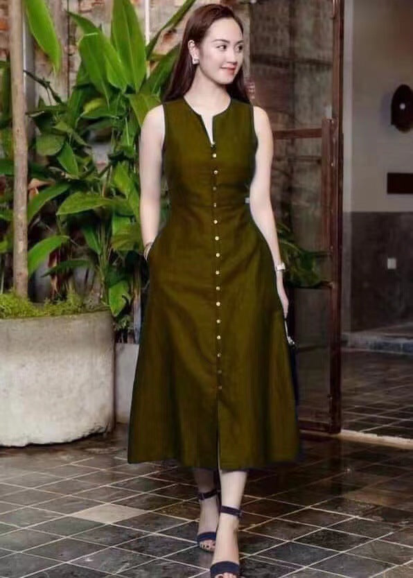 Sleeveless Fashion Slim Fit Women's Dress