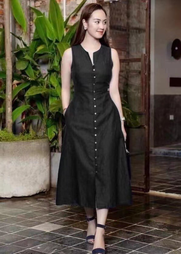 Sleeveless Fashion Slim Fit Women's Dress