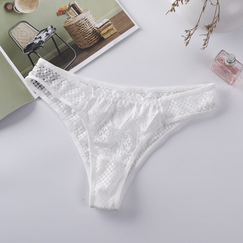 Lace women's panty sexy transparent lace transparent hollow Women's Underwear