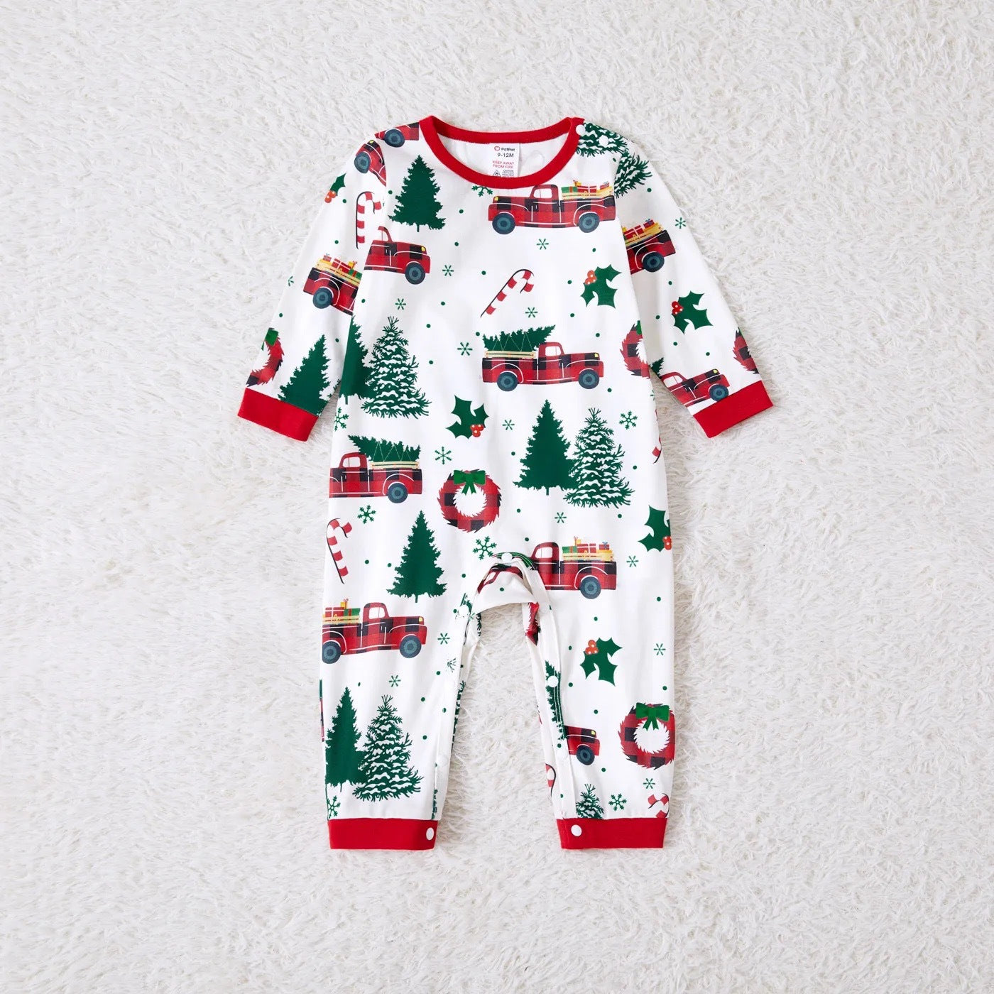 Hot sale new Christmas home clothes family wear parent-child pajamas print suit