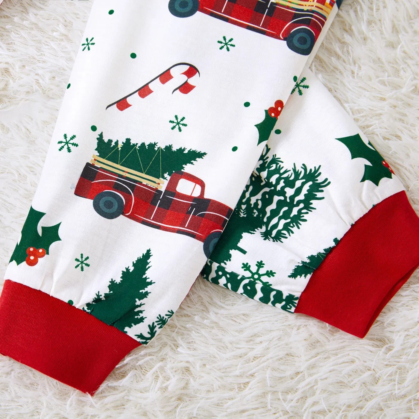 Hot sale new Christmas home clothes family wear parent-child pajamas print suit