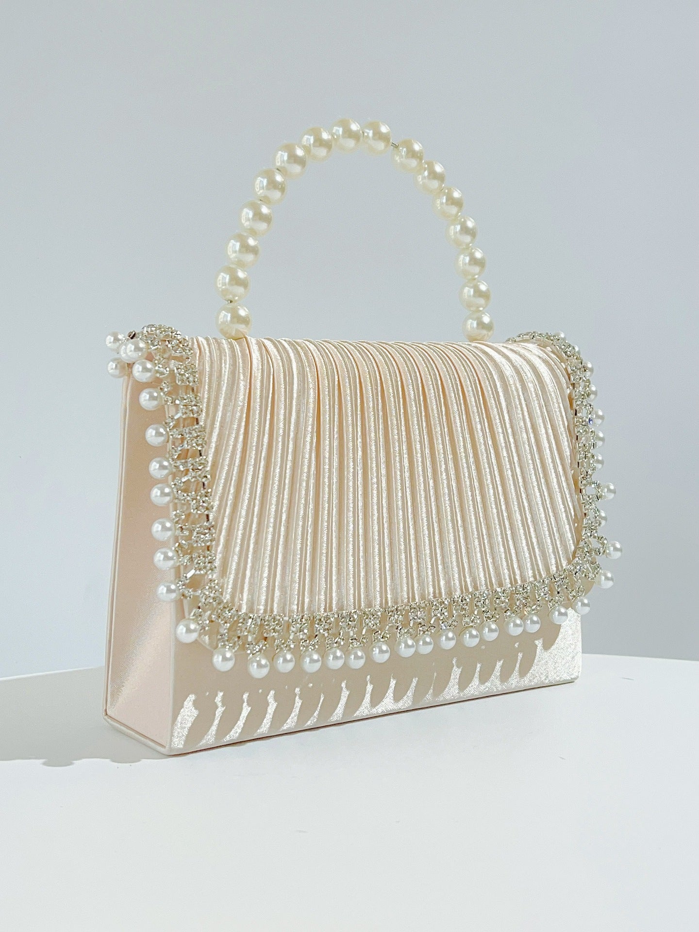 Women's Pearl Bag Diamond Shoulder Crossbody Bag Birthday Party Bag