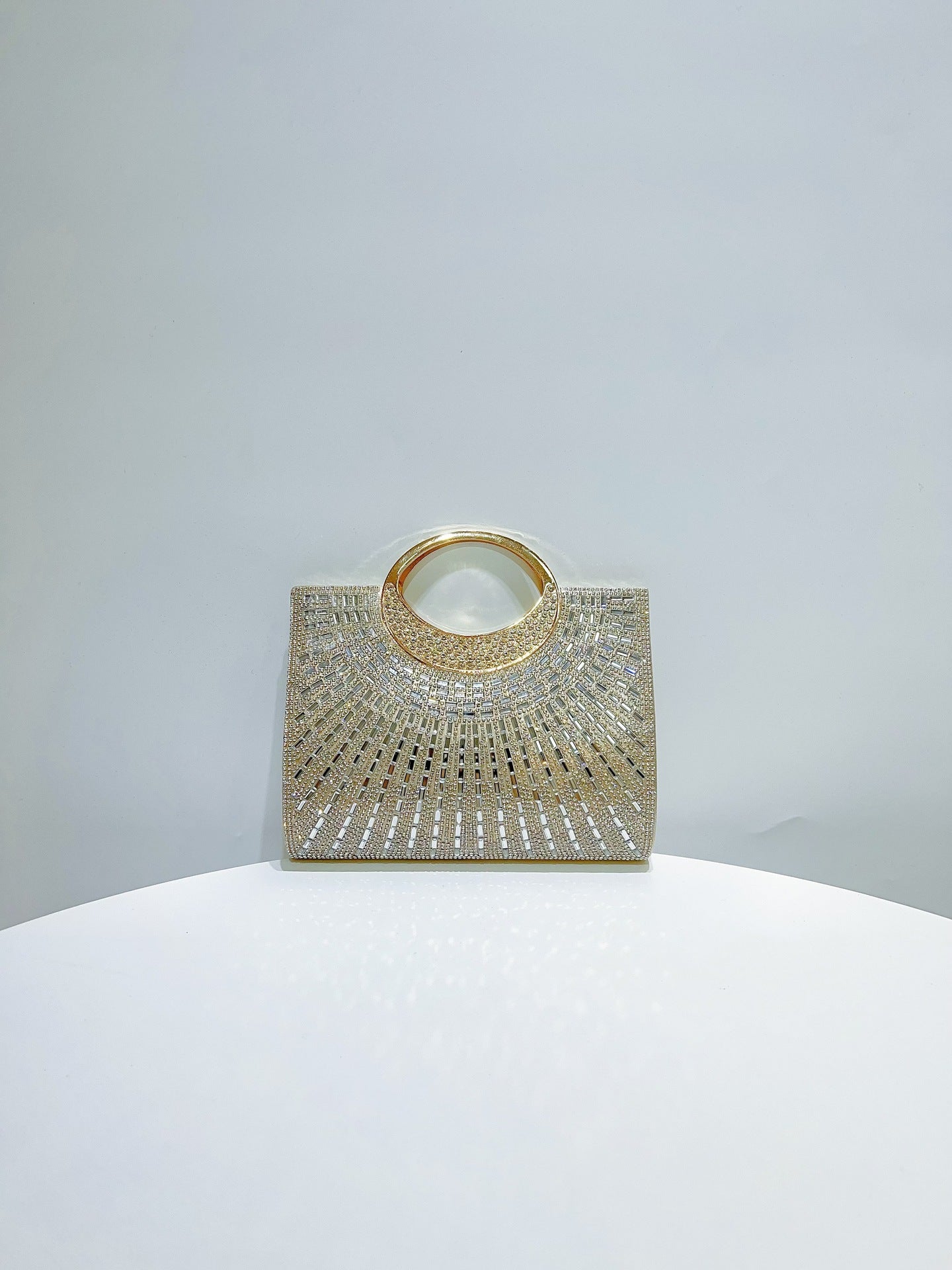 Women's Ring Handbag Shiny Diamond Bag for Party Dress