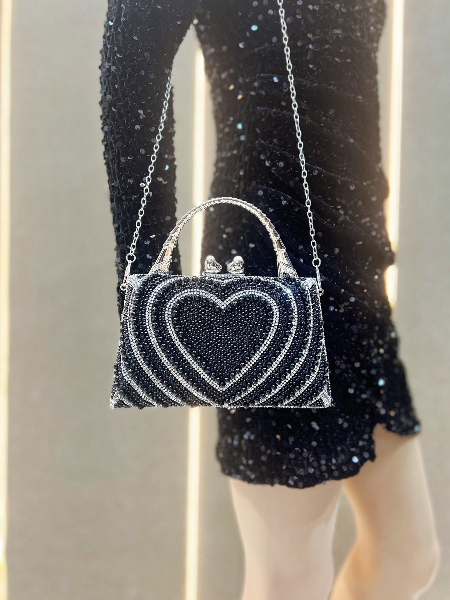 Women's Crossbody Bag Party Handbag Dress Bag Diamond Dinner Bag