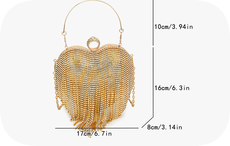 Women's handbag party shoulder crossbody diamond evening bag