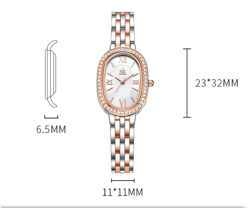 Hot Sale waterproof quartz watch for women with diamonds