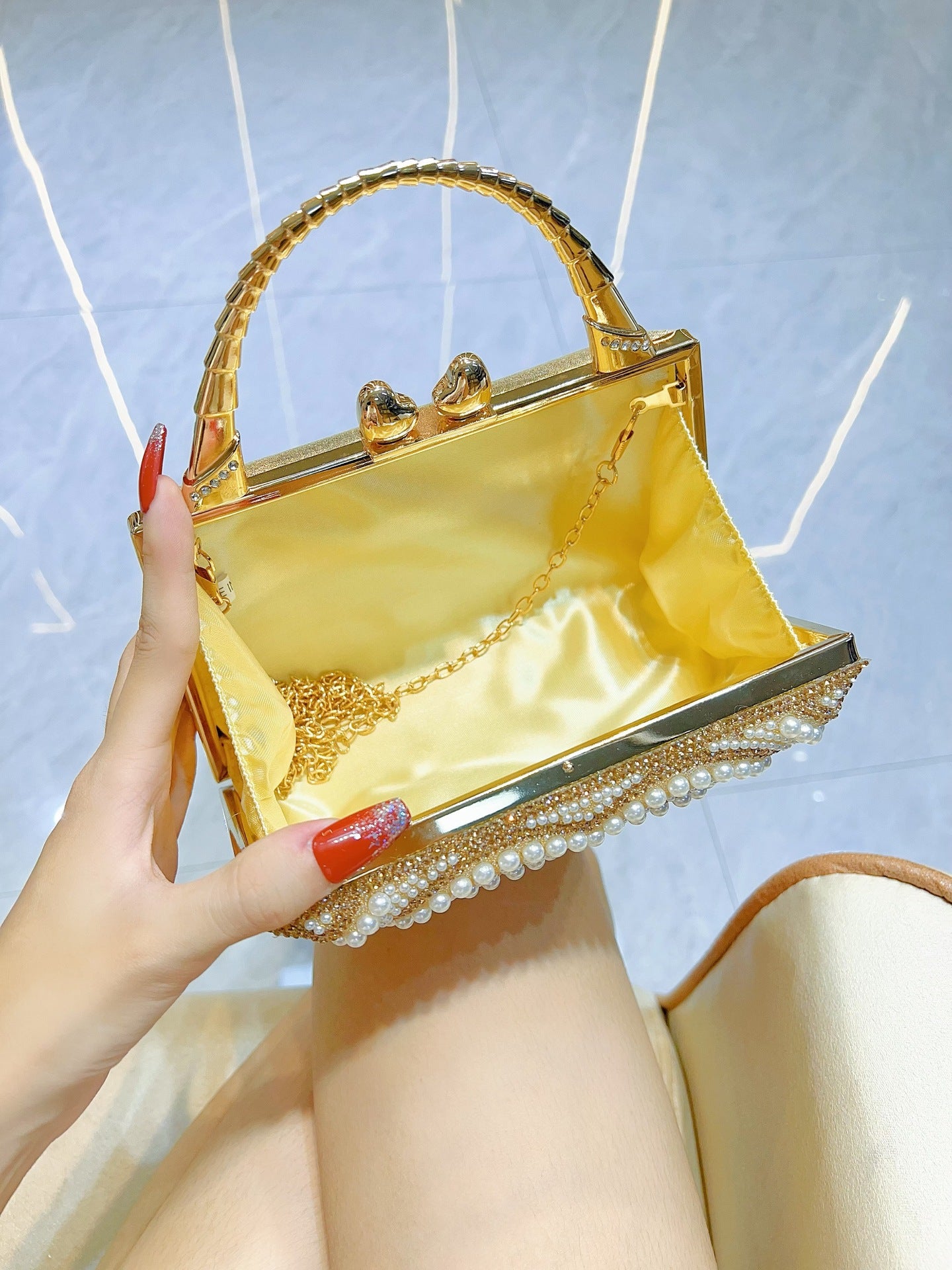 Women's Crossbody Bag Party Handbag Dress Bag Diamond Dinner Bag