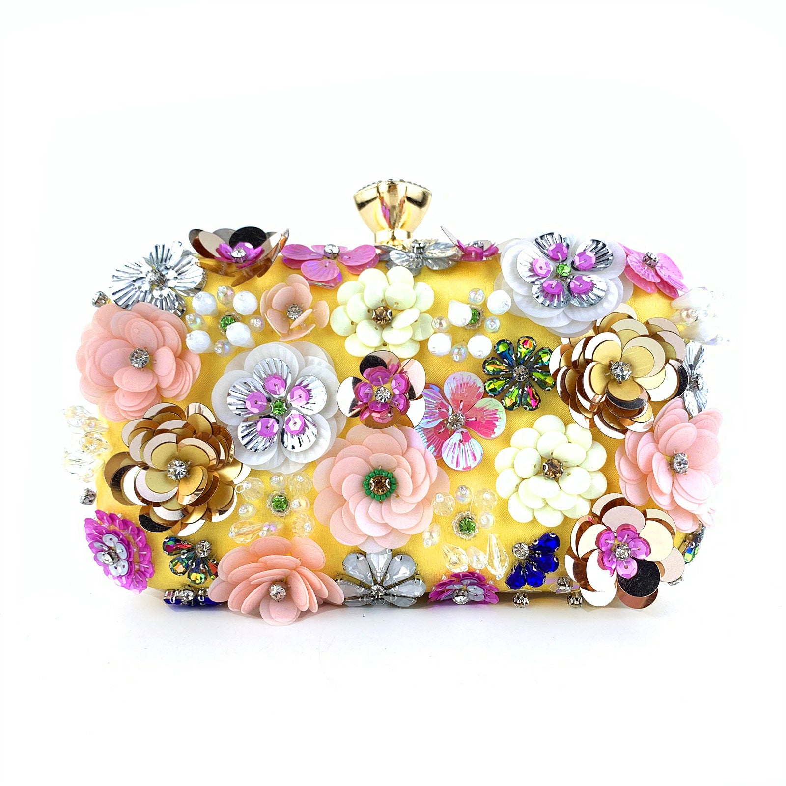 Fashion Evening Handbag Women's Handmade flower party bag