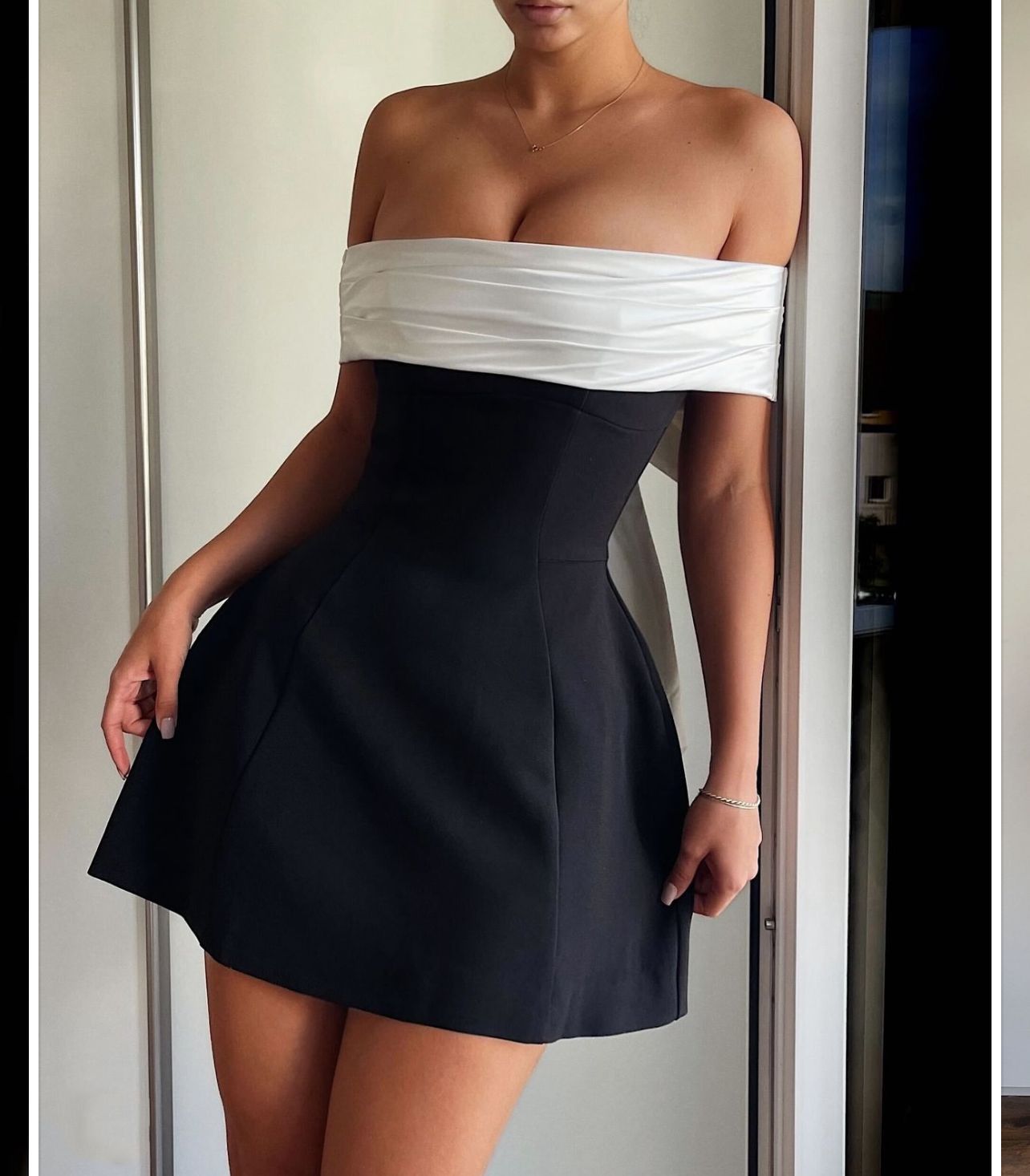 Hot Sale One shoulder bow dress party evening dress