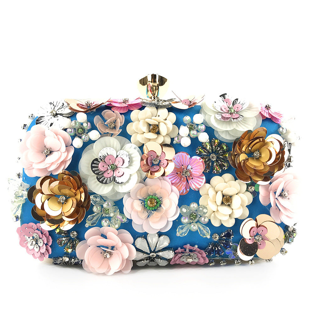 Fashion Evening Handbag Women's Handmade flower party bag