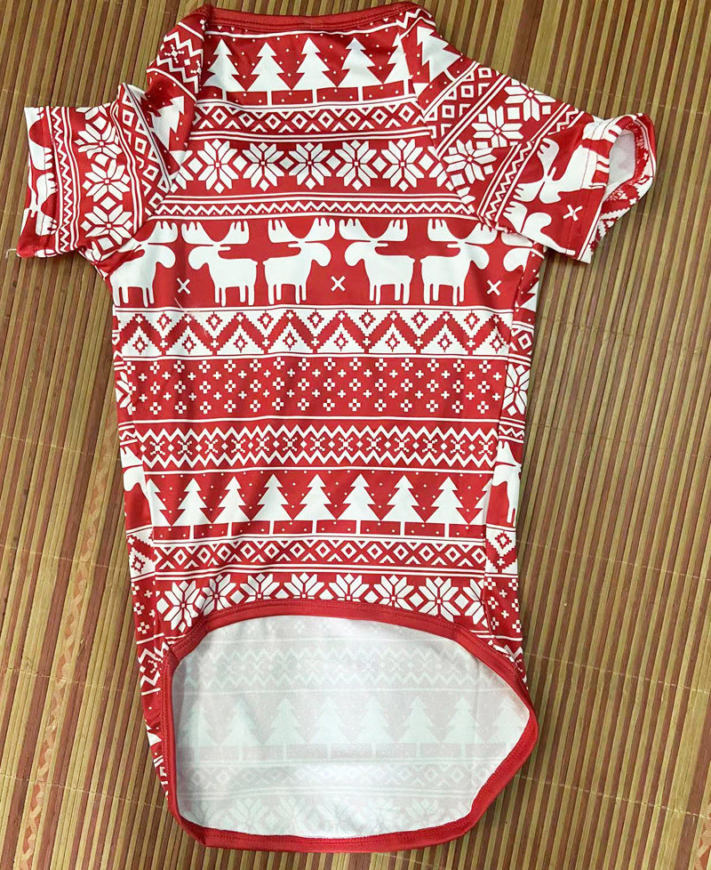 New Christmas Pajamas Printed Parent-child Home Clothes Set