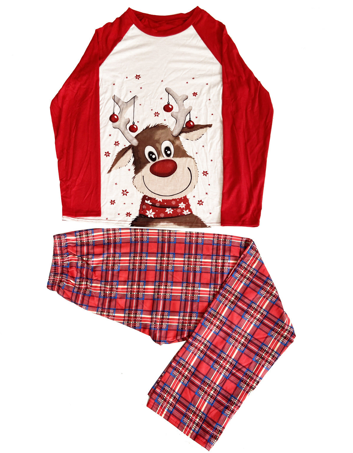 New Christmas parent-child pajamas set home clothes Cartoon elk