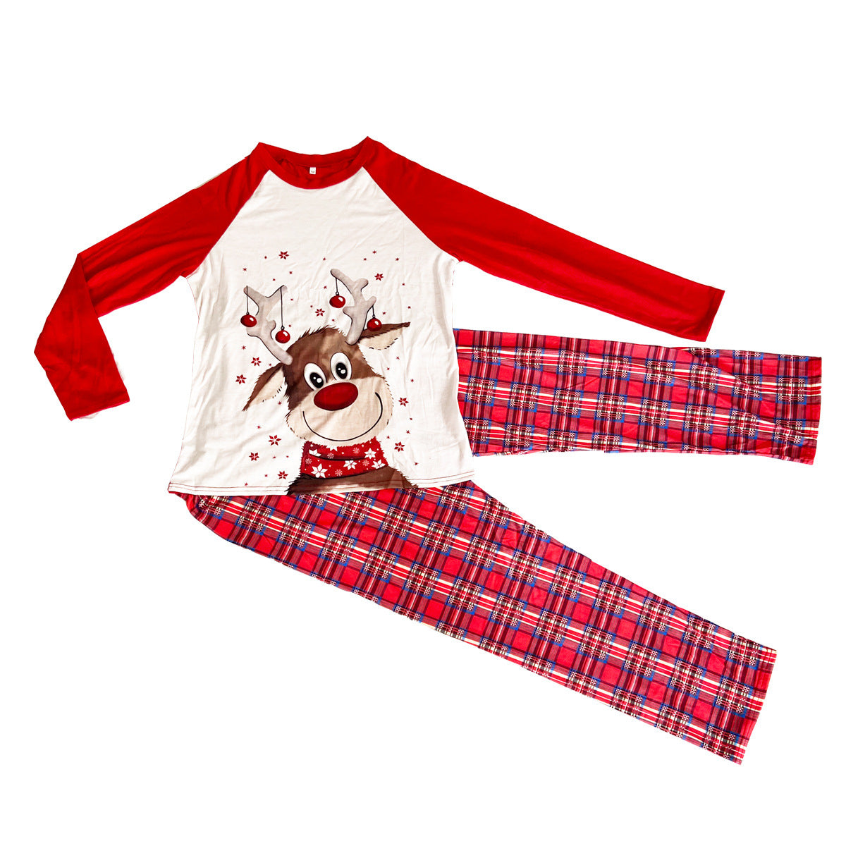 New Christmas parent-child pajamas set home clothes Cartoon elk