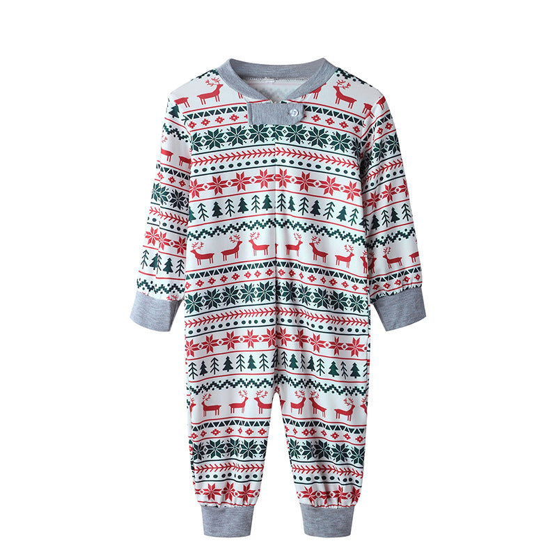 Christmas pajamas set parent-child wear home set pajamas